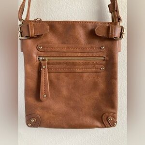 Brown Leather Crossbody Bag